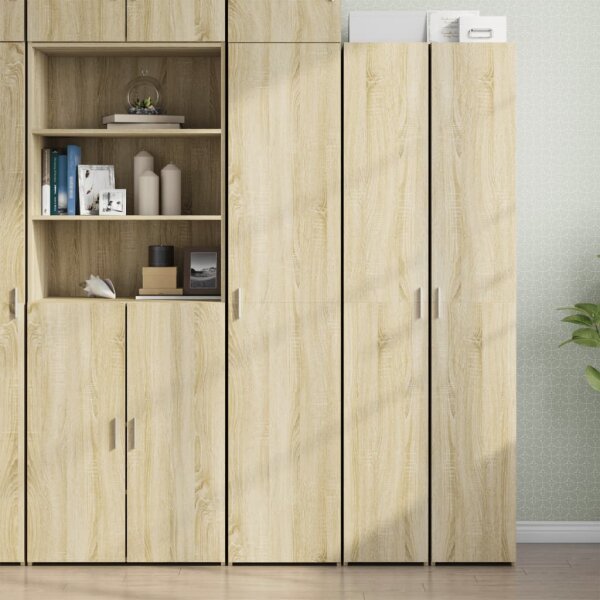 vidaXL Highboard Sonoma-Eiche 40x42,5x185 cm Holzwerkstoff