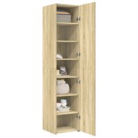 vidaXL Highboard Sonoma-Eiche 40x42,5x185 cm Holzwerkstoff