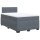 vidaXL Boxspringbett mit Matratze Dunkelgrau 120x190 cm Samt