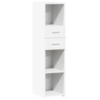 vidaXL Highboard Weiß 30x42,5x124 cm Holzwerkstoff