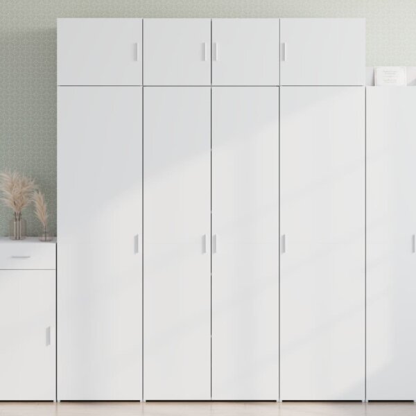 vidaXL Highboard Wei&szlig; 80x42,5x185 cm Holzwerkstoff