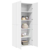 vidaXL Highboard Wei&szlig; 80x42,5x185 cm Holzwerkstoff