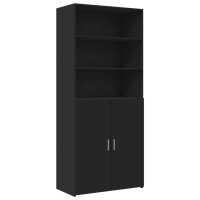 vidaXL Highboard Schwarz 80x42,5x249 cm Holzwerkstoff