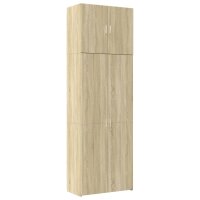 vidaXL Highboard Sonoma-Eiche 80x42,5x249 cm Holzwerkstoff