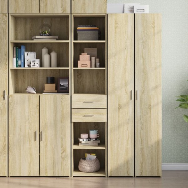 vidaXL Highboard Sonoma-Eiche 40x42,5x185 cm Holzwerkstoff