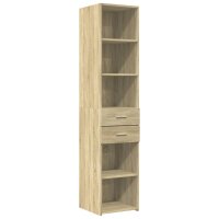 vidaXL Highboard Sonoma-Eiche 40x42,5x185 cm Holzwerkstoff