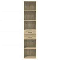 vidaXL Highboard Sonoma-Eiche 40x42,5x185 cm Holzwerkstoff