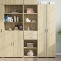 vidaXL Highboard Sonoma-Eiche 50x42,5x185 cm Holzwerkstoff