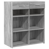 vidaXL Sideboard Grau Sonoma 80x42,5x93 cm Holzwerkstoff