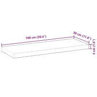 vidaXL Tischplatte 100x30x4 cm Rechteckig Massivholz Akazie