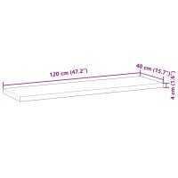 vidaXL Tischplatte 120x40x4 cm Rechteckig Massivholz Akazie