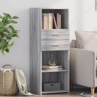 vidaXL Highboard Grau Sonoma 45x42,5x124 cm Holzwerkstoff