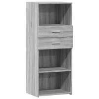 vidaXL Highboard Grau Sonoma 50x42,5x124 cm Holzwerkstoff