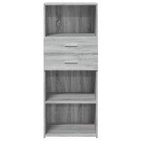 vidaXL Highboard Grau Sonoma 50x42,5x124 cm Holzwerkstoff