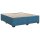 vidaXL Boxspringbett mit Matratze Dunkelblau 200x200 cm Samt