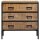 vidaXL Sideboard 70x35x70 cm Massives Raues Mangoholz