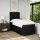 vidaXL Boxspringbett mit Matratze Schwarz 90x190 cm Stoff