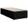 vidaXL Boxspringbett mit Matratze Schwarz 90x190 cm Stoff