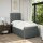 vidaXL Boxspringbett mit Matratze Dunkelgrau 90x190 cm Stoff