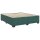 vidaXL Boxspringbett mit Matratze Dunkelgr&uuml;n 200x200 cm Samt