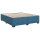 vidaXL Boxspringbett mit Matratze Blau 200x200 cm Samt