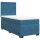 vidaXL Boxspringbett mit Matratze Blau 100x200 cm Samt