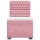 vidaXL Boxspringbett mit Matratze Rosa 100x200 cm Samt