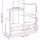 vidaXL Schreibtisch-Organizer Grau Sonoma 49x20x52,5 cm Holzwerkstoff