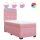 vidaXL Boxspringbett mit Matratze Rosa 80x200 cm Samt