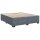 vidaXL Boxspringbett mit Matratze Dunkelgrau 200x200 cm Samt