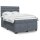 vidaXL Boxspringbett mit Matratze Dunkelgrau 140x190 cm Samt