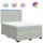 vidaXL Boxspringbett mit Matratze Hellgrau 140x200 cm Samt