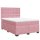 vidaXL Boxspringbett mit Matratze Rosa 140x200 cm Samt