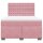 vidaXL Boxspringbett mit Matratze Rosa 140x200 cm Samt