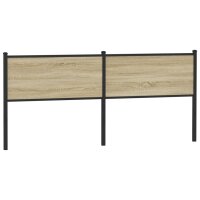 vidaXL Kopfteil Sonoma-Eiche 190 cm Holzwerkstoff und Stahl