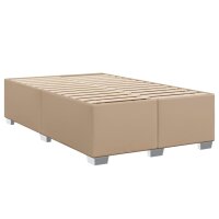 vidaXL Bettgestell Cappuccino-Braun 120x190 cm Kunstleder