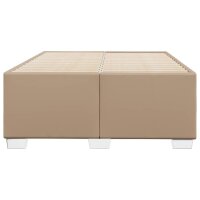 vidaXL Bettgestell Cappuccino-Braun 120x190 cm Kunstleder