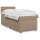 vidaXL Boxspringbett mit Matratze Cappuccino-Braun 80x200cm Kunstleder