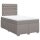 vidaXL Boxspringbett mit Matratze Taupe 120x200 cm Stoff