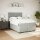 vidaXL Boxspringbett mit Matratze Hellgrau 140x200 cm Samt