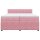 vidaXL Boxspringbett mit Matratze Rosa 200x200 cm Samt