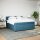 vidaXL Boxspringbett mit Matratze Blau 200x200 cm Samt