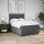 vidaXL Boxspringbett mit Matratze Dunkelgrau 160x200 cm Stoff