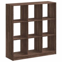 vidaXL B&uuml;cherregal Braun Eichen-Optik 102x32x108 cm Holzwerkstoff