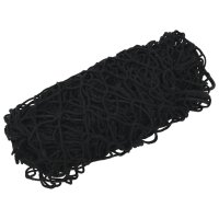 vidaXL Anhängernetz mit Gummiseil Schwarz 2,5x1,5 m PP