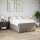 vidaXL Boxspringbett mit Matratze Taupe 140x200 cm Stoff