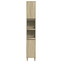 vidaXL Badschrank Sonoma-Eiche 30x30x190 cm Holzwerkstoff