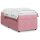 vidaXL Boxspringbett mit Matratze Rosa 80x200 cm Samt