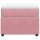 vidaXL Boxspringbett mit Matratze Rosa 80x200 cm Samt