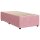 vidaXL Boxspringbett mit Matratze Rosa 80x200 cm Samt